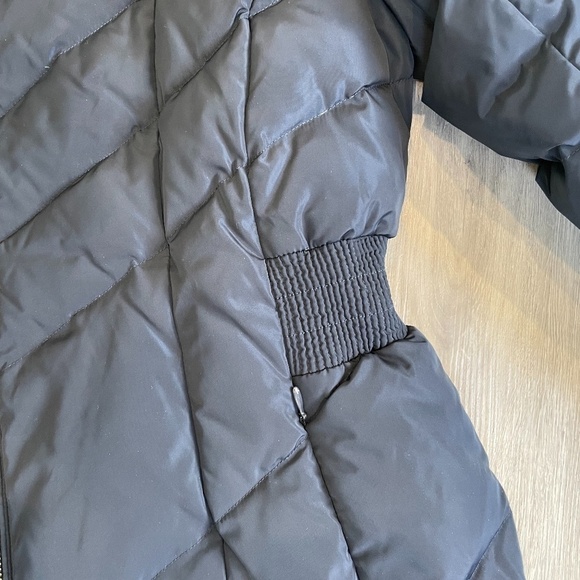 Cole Haan Puffer Down Faux Fur Trim Hooded Coat - Picture 6 of 11